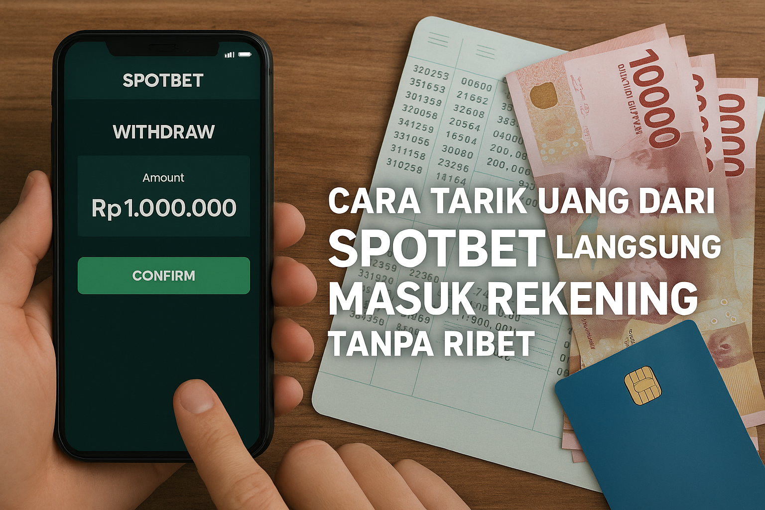 Cara Tarik Uang dari Spotbet Langsung Masuk Rekening Tanpa Ribet! Panduan Lengkap dan Praktis